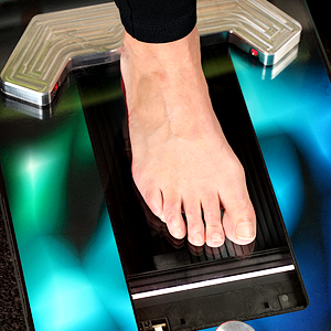 Machine scanning foot for orthotics